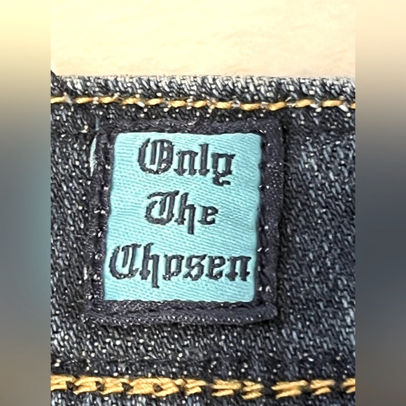 💎 Sang Real Bootcut Jeans - Size 28 - Embroidered Cross Pockets 💎 - Picture 5 of 11